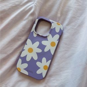 PURPLE DAISY IPHONE 15 PRO CASE
